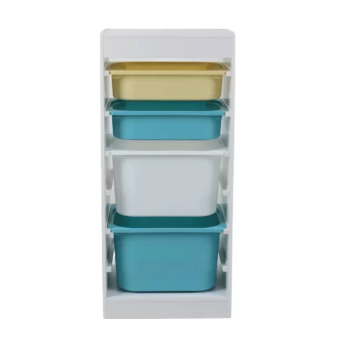 Детски шкаф - етажерка с кутии за съхранение