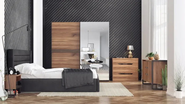 Гардероб с две плъзгащи врати Modern M02 - Image 3