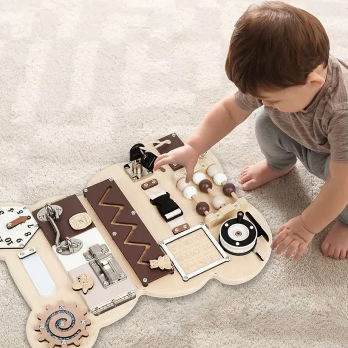 Детска дървена дъска Монтесори-мече - Image 6