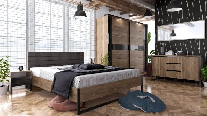 Гардероб с две плъзгащи врати Modern M03 - Image 6