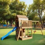 Голяма детска дървена къщичка GINGER HOME за двор - Image 14
