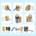 Голяма детска дървена къщичка GINGER HOME за двор - Image 10