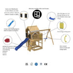 Голяма детска дървена къщичка GINGER HOME за двор - Image 12