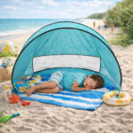 Детска Pop-Up Палатка за Игра GINGER HOME с UV Защита 50+ – Кръгла, Лека и Сгъваема, за Плаж и Градина, 150×150×90 см - Image 6