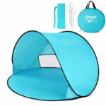 Детска Pop-Up Палатка за Игра GINGER HOME с UV Защита 50+ – Кръгла, Лека и Сгъваема, за Плаж и Градина, 150×150×90 см - Image 3