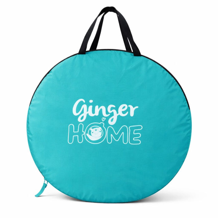 Детска Pop-Up Палатка за Игра GINGER HOME с UV Защита 50+ – Кръгла, Лека и Сгъваема, за Плаж и Градина, 150×150×90 см - Image 15