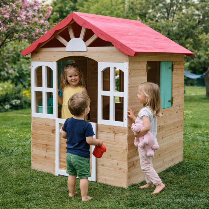 Детска дървена къщичка за игра на открито GINGER HOME - Image 7
