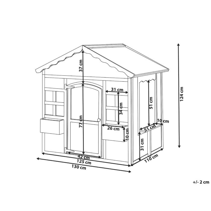 Детска дървена къщичка за игра GINGER HOME - Image 17