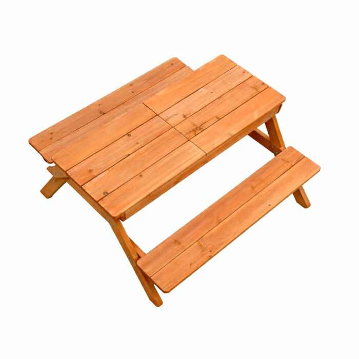 Детска дървена маса с пейки и пясъчник GINGER HOME - Image 5