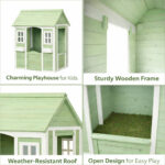 Детска дървена къщичка за игра на открито GINGER HOME - Image 13