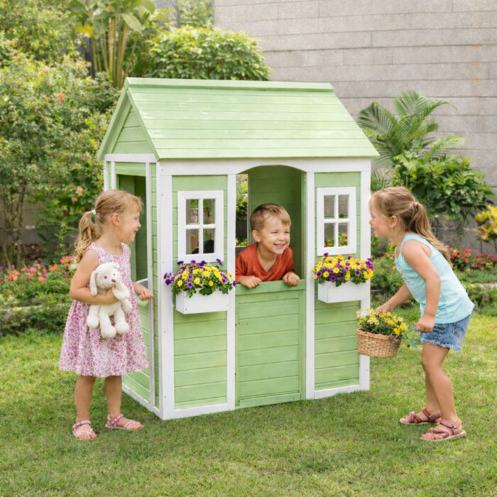 Детска дървена къщичка за игра на открито GINGER HOME - Image 9