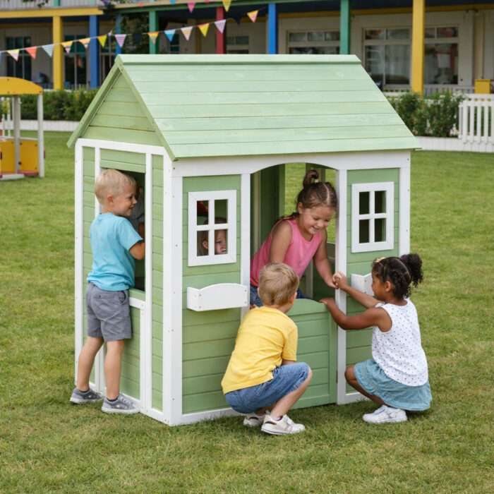 Детска дървена къщичка за игра на открито GINGER HOME - Image 11