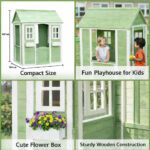 Детска дървена къщичка за игра на открито GINGER HOME - Image 16
