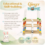 Детска дървена люлка GINGER HOME с колан и бордове - Image 10