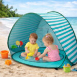 Детска Pop-Up палатка за игра GINGER HOME с UV защита 50+ – лека и сгъваема, за плаж и градина, 120×80×70 см - Image 13