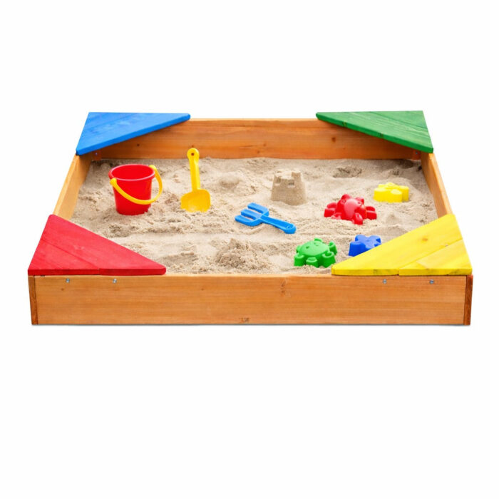 Детски дървен пясъчник GINGER HOME 90/90 - Image 1