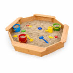 Детски дървен пясъчник GINGER HOME 8-странен модел - Image 7