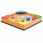 Детски дървен пясъчник GINGER HOME 90/90 - Image 2