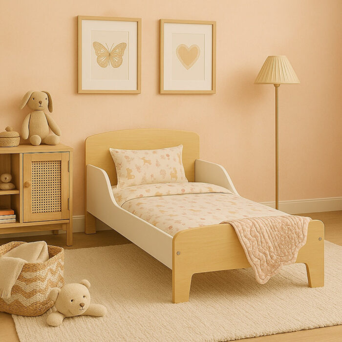 Детско Дървено Легло със Защита и Подматрачна Рамка 140/70 см – GINGER HOME - Image 13