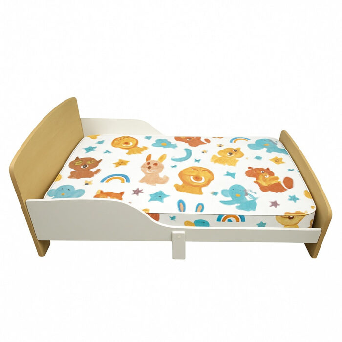 Детско Дървено Легло със Защита и Подматрачна Рамка 140/70 см – GINGER HOME - Image 2