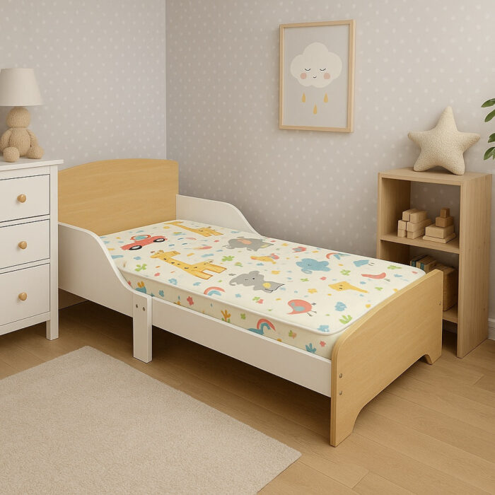 Детско Дървено Легло със Защита и Подматрачна Рамка 140/70 см – GINGER HOME - Image 10