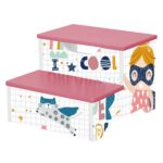 Детско столче GINGER HOME- дървено стъпало на 2 нива