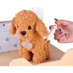Детска Ветеринарна Клиника Играчка GINGER HOME – Дървен Ветеринарен Център с Аксесоари и Плюшено Куче, 89×57×30 см - Image 13