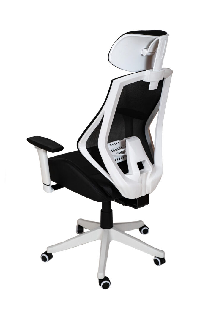 Ергономичен директорски стол RT-2004H Relax черен/бял - Image 2