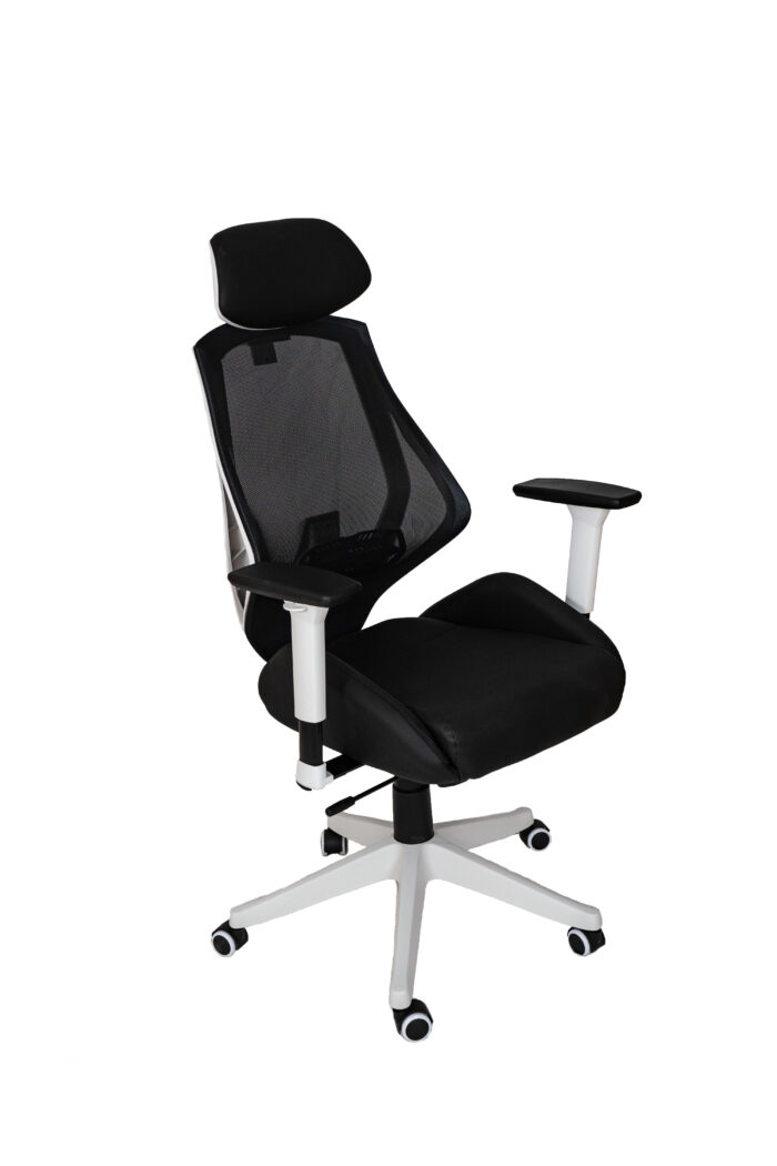 Ергономичен директорски стол RT-2004H Relax черен/бял - Image 1