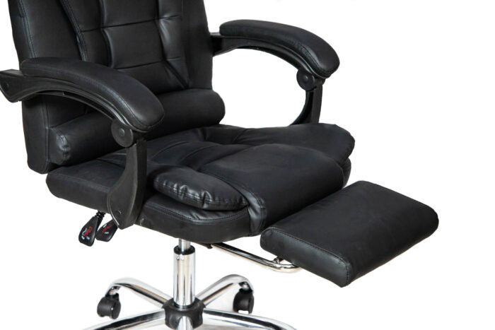 Директорски ергономичен офис стол Comfort черен - Image 6