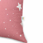 Детски Пуф Лежанка GINGER HOME Little Stars, 100% Памук, Розов Барбарон със Звезди, 127x81x76 см - Image 7