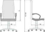 Директорски стол Матадор бежов - Image 5
