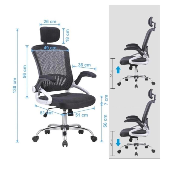 Ергономичен директорски стол Касиопея MESH - Image 7