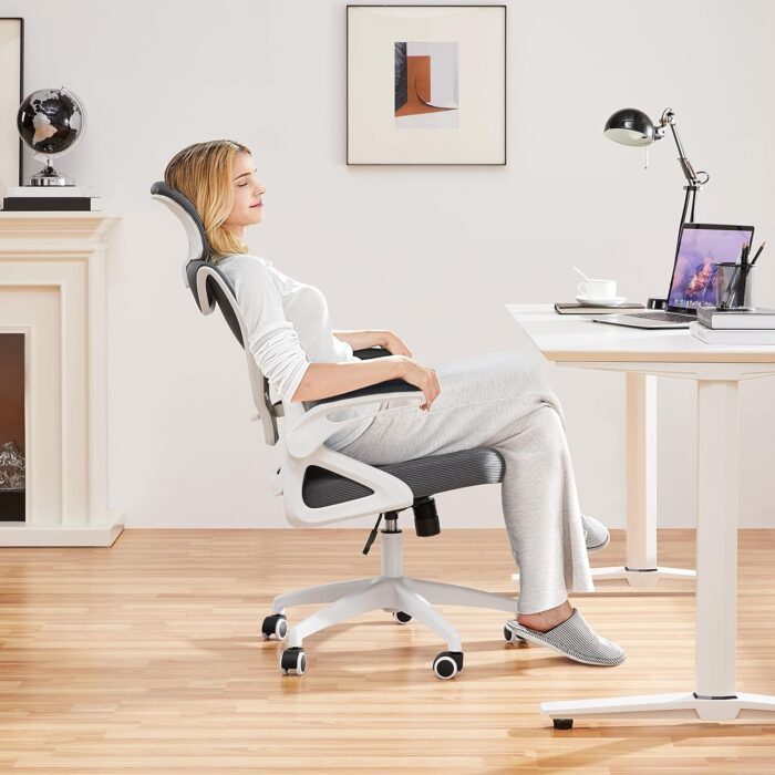 Директорски ергономичен стол ERGO MESH LYRA сив - Image 11