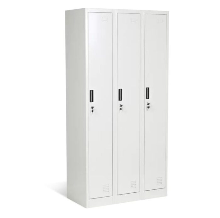 Гардероб метален с 3 врати 90/45/185 см - Image 2