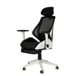 Ергономичен директорски стол RT-2004H Relax LUX черен/бял - Image 3