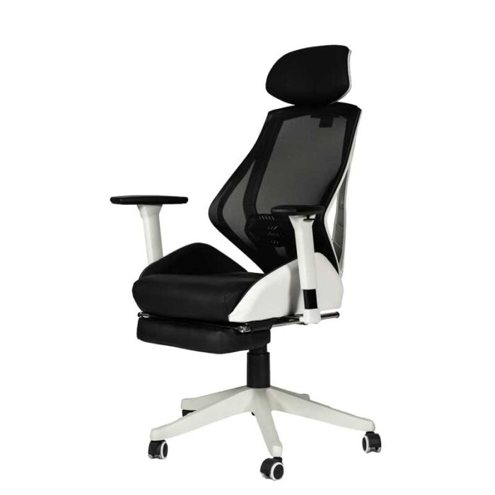 Ергономичен директорски стол RT-2004H Relax LUX черен/бял - Image 3