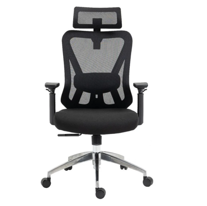 Офис ергономичен стол Aero Trone Lite черен - Image 3