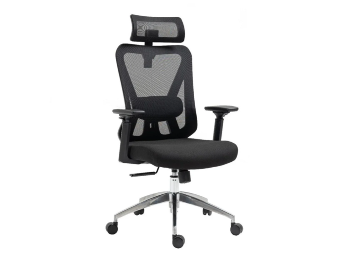 Офис ергономичен стол Aero Trone Lite черен - Image 1