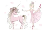 Детско легло ANNA с принт (140 х 70 см, unicorn and girl) - Image 3