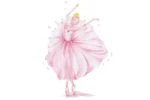 Детско легло ANNA с принт (140 х 70 см, ballerina) - Image 4