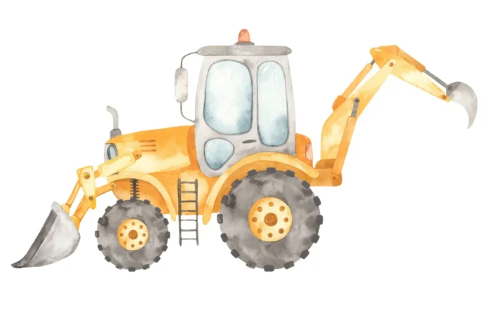 Детско легло Luk с парапет и различни мотиви (160 х 80 см, excavator) - Image 3