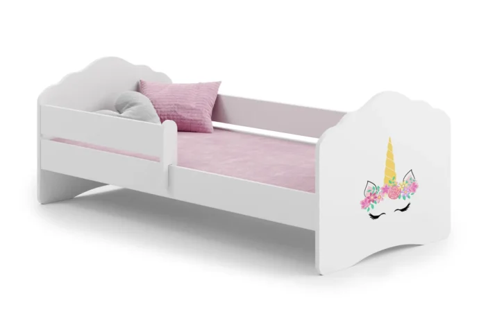 Детско легло FALA с парапет с различни мотиви (160 х 80 см, unicorn) - Image 1