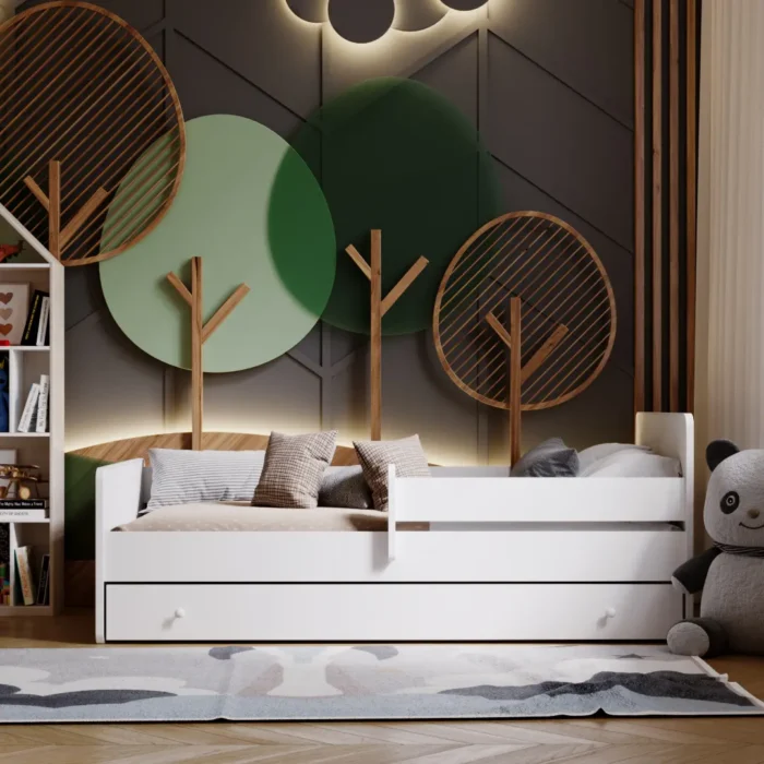 Единично легло Max с парапет и чекмедже (160 х 80 см) - Image 3