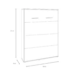 Вертикално сгъваемо стенно легло VERTO 160x200 (Сиво) - Image 13