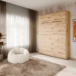 Вертикално сгъваемо стенно легло VERTO 160x200 (дъб артисан) - Image 5